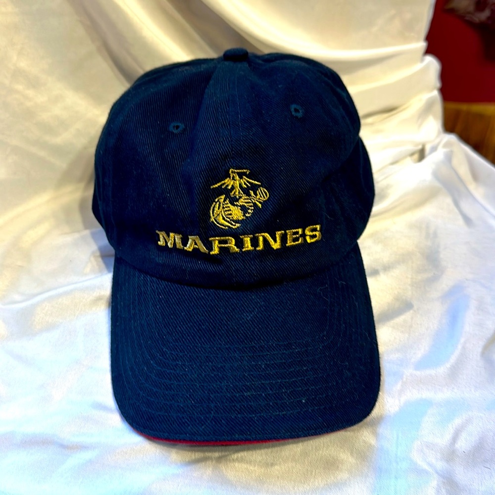 US Marines Military USMC Armed Forces Blue Ball Cap Baseball Hat